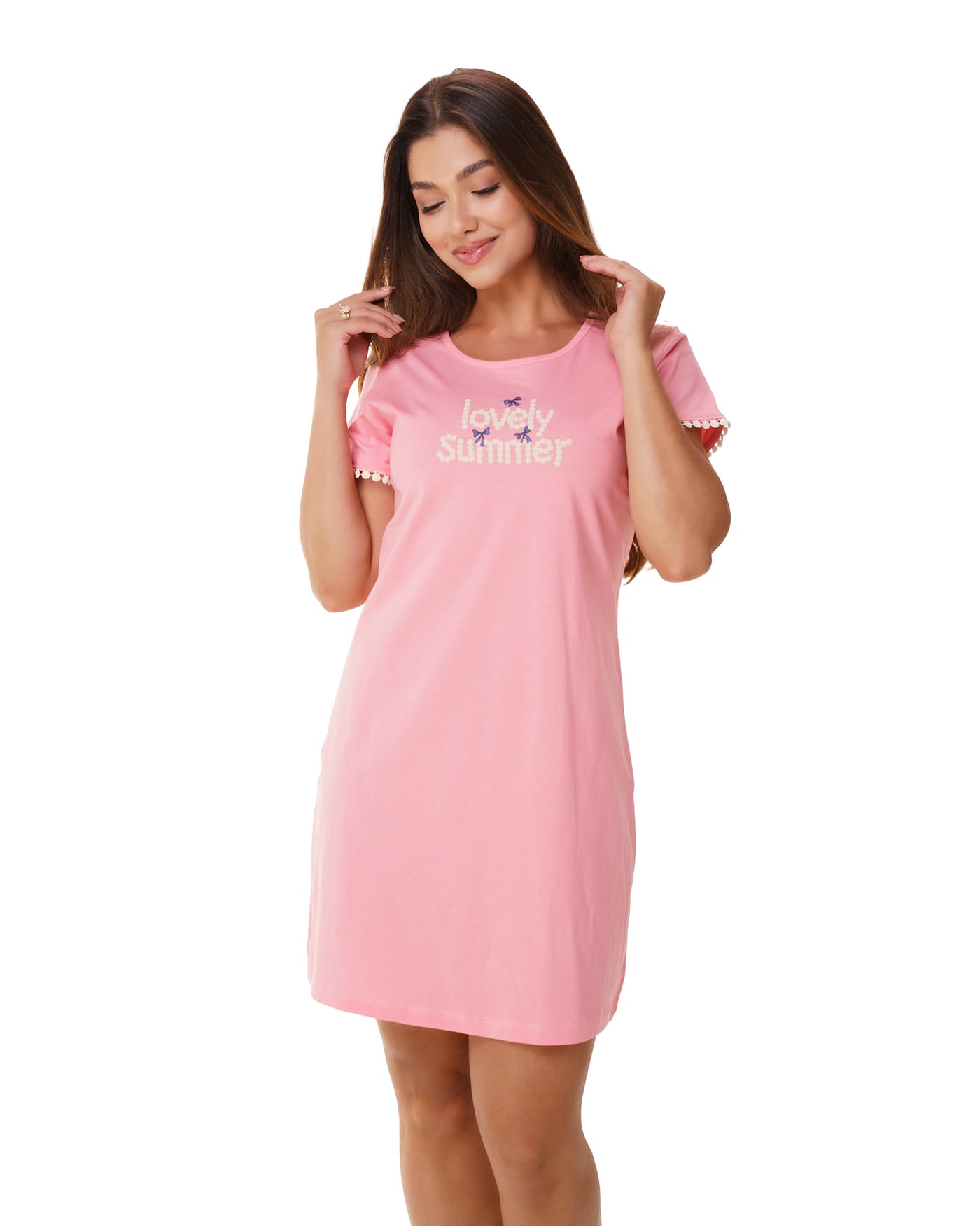 Camisola algodão pompom, ref. 22113