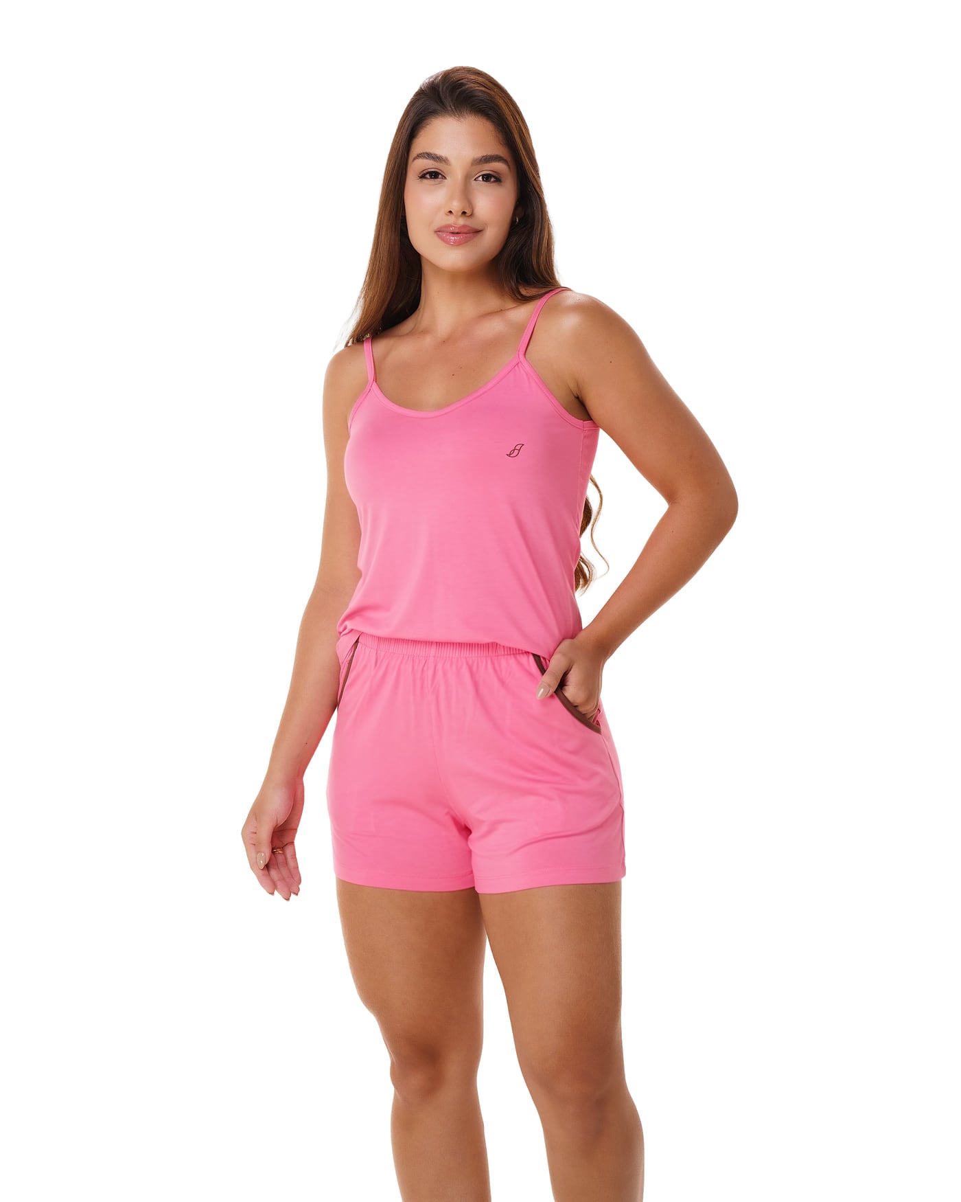 Short doll alça com bolso Viscoflex, ref. 22116