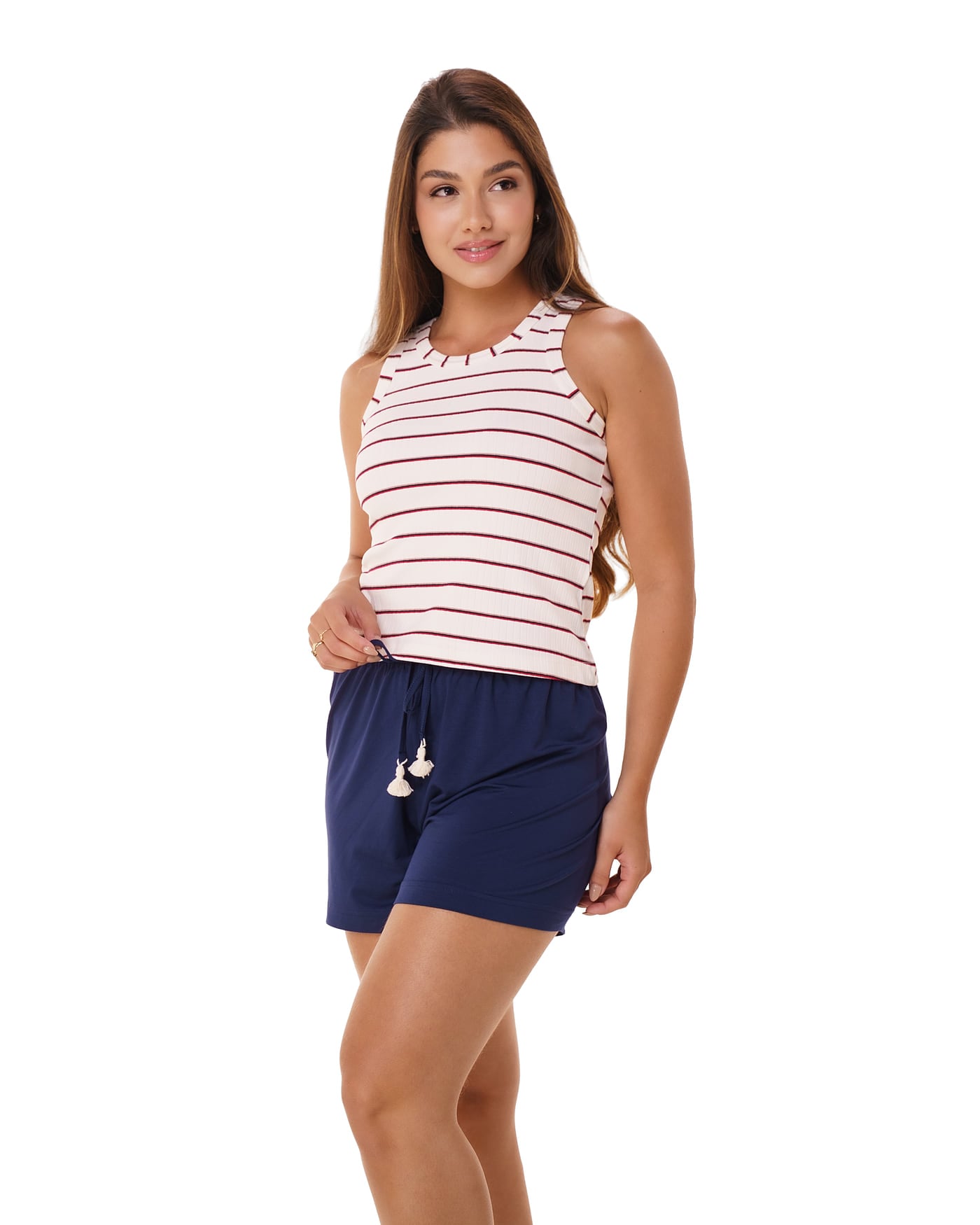Pijama regata canelado, ref. 22149