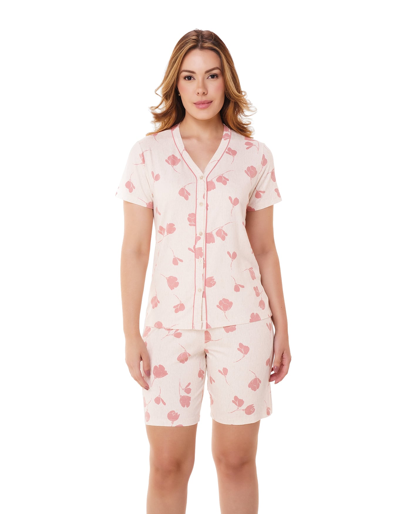 Pijama aberto de manga Viscoflex, ref. 2217
