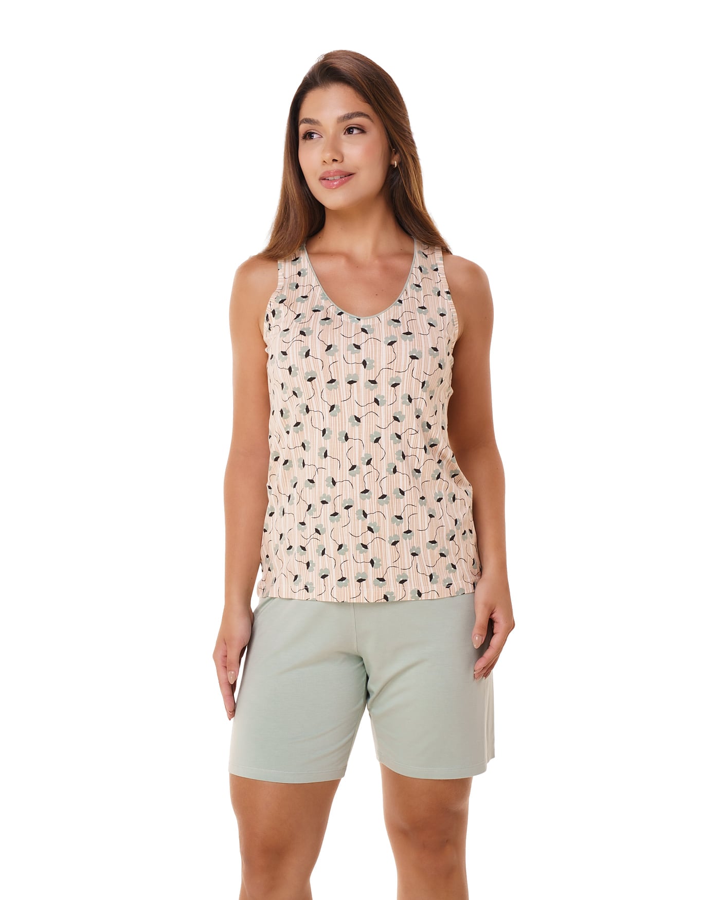 Pijama regata estampado Viscoflex, ref. 22172
