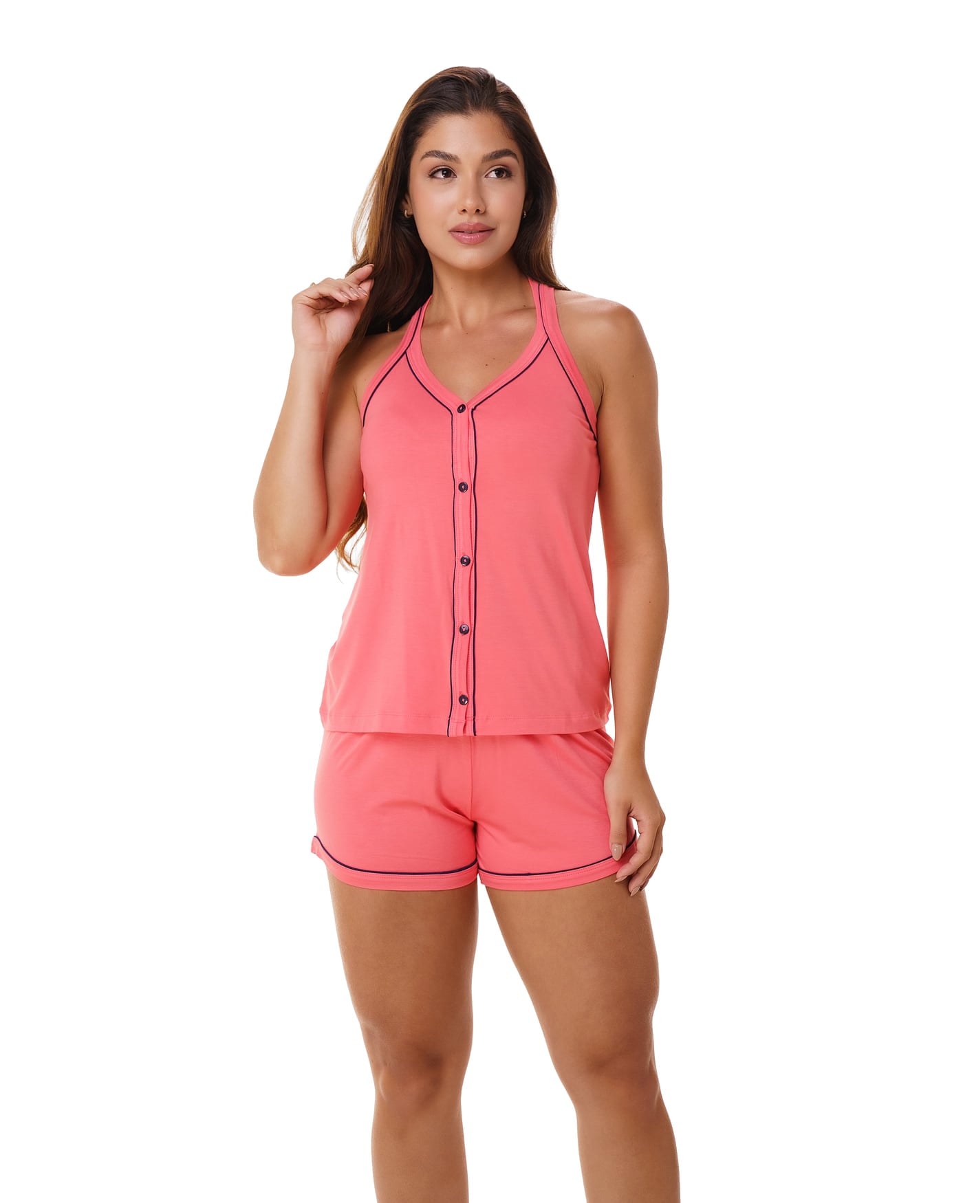 Pijama de botão Viscoflex, ref. 22192