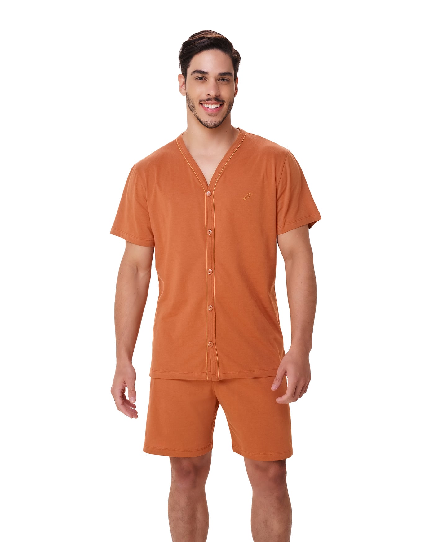 Pijama aberto 100% algodão masculino, ref. 2294