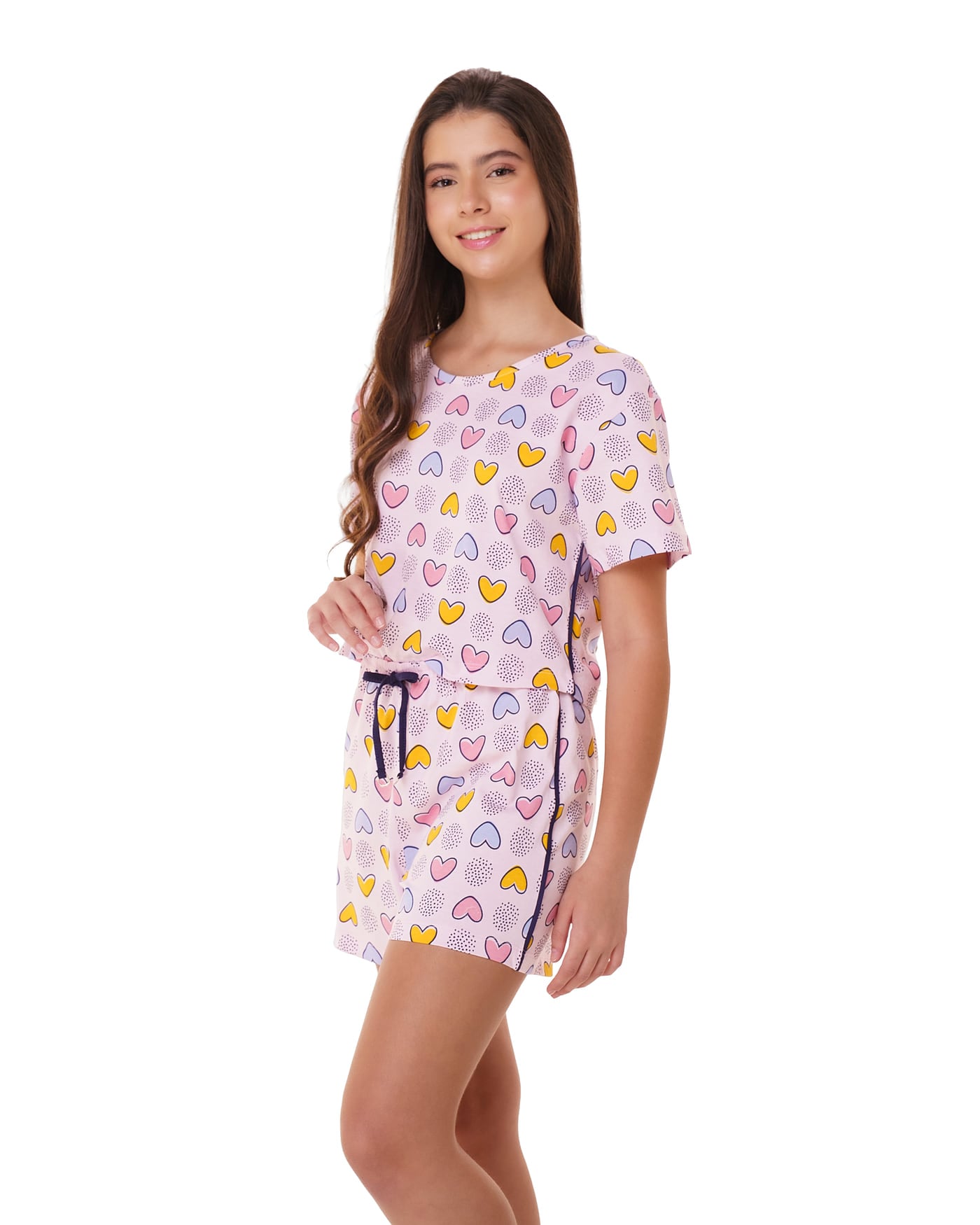 Conjunto short teen 100% algodão, ref. 22122