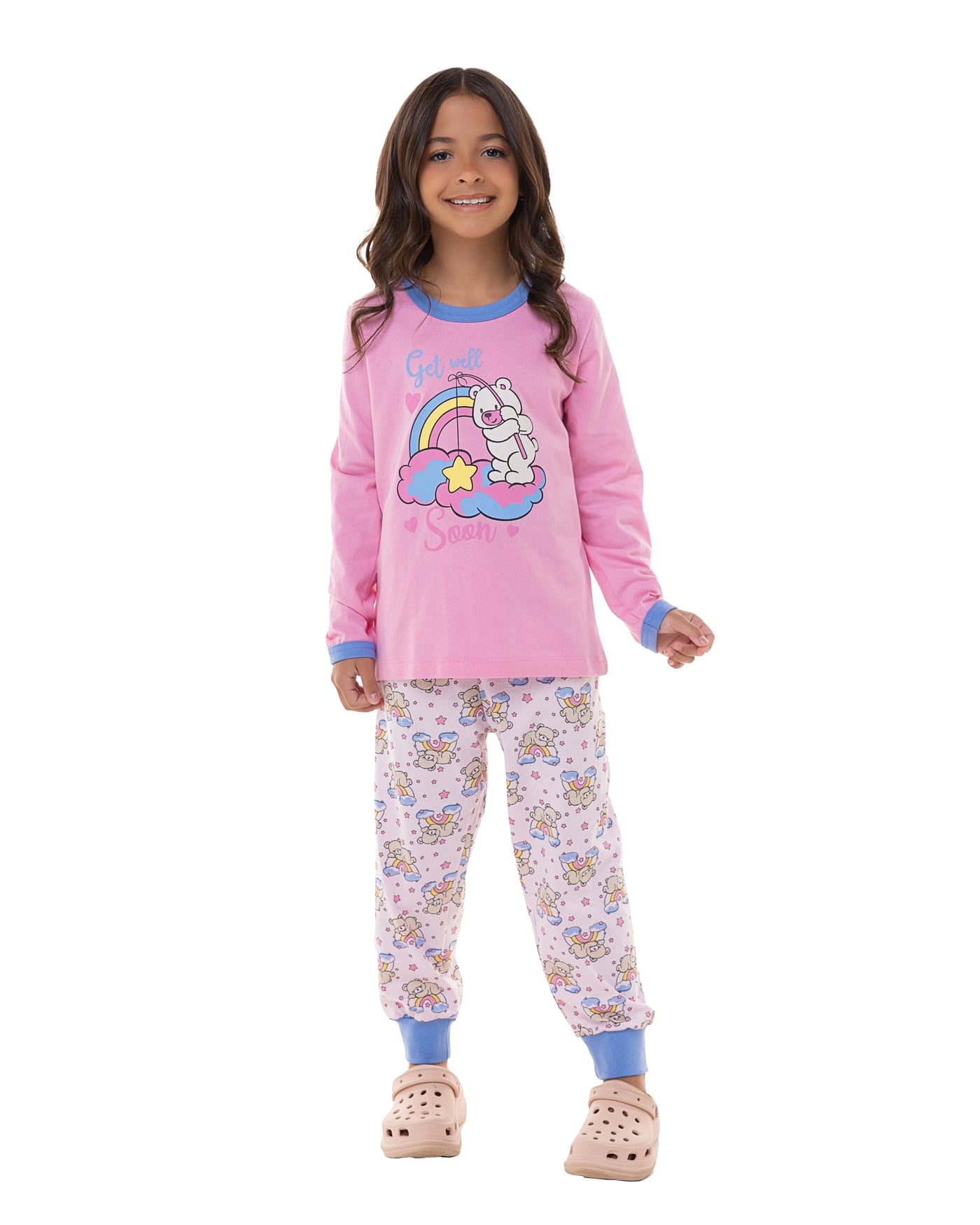 Pijama longo 100% algodão infantil, ref. 22167