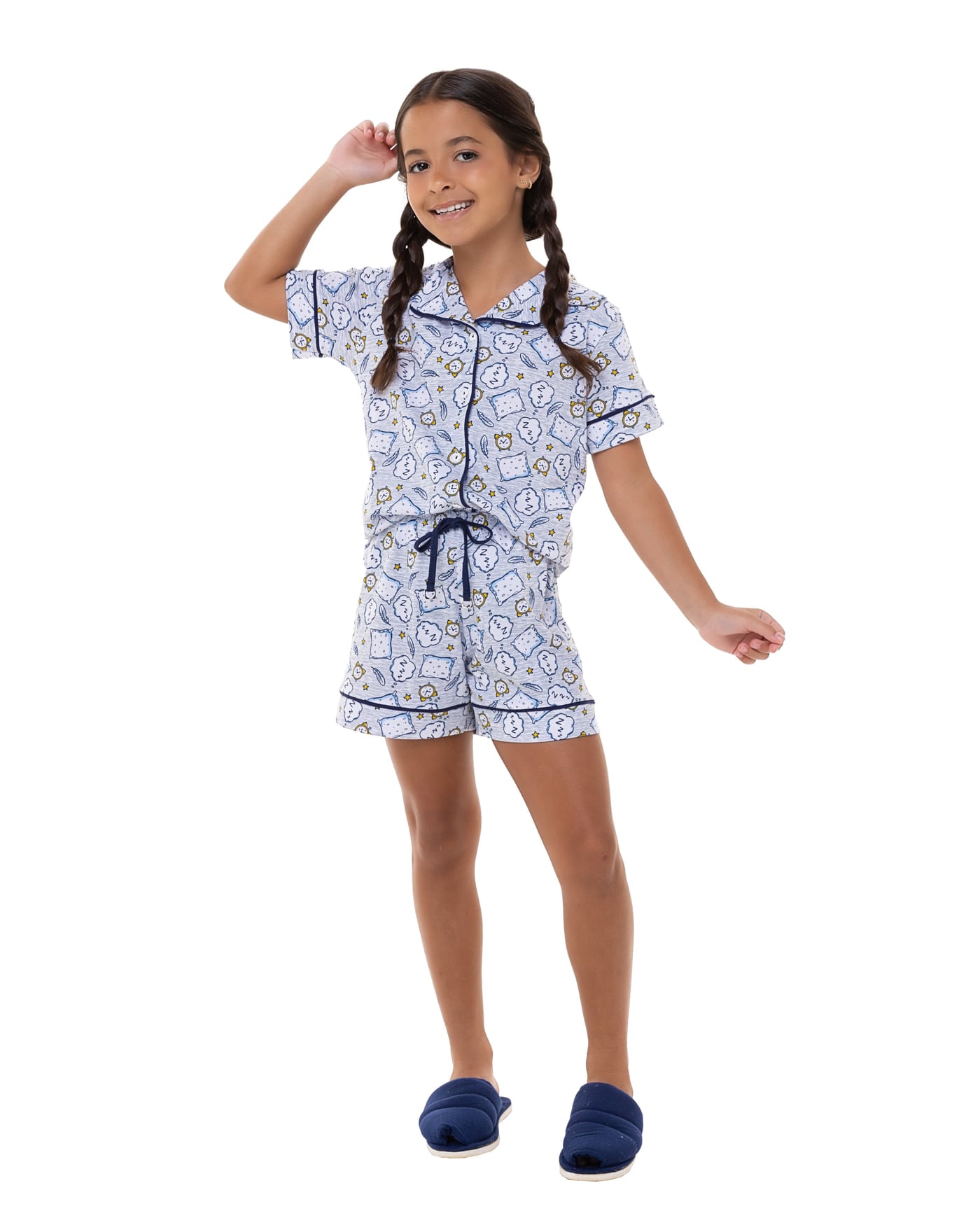 Pijama americano infantil 100% algodão, ref. 2247