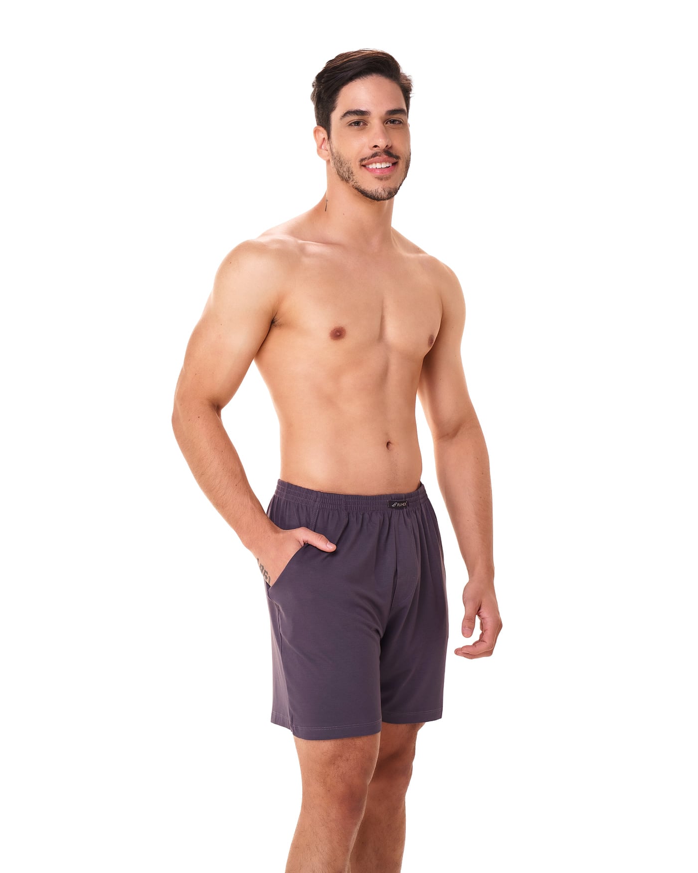 Short liso com bolso Viscoflex, ref. 2287